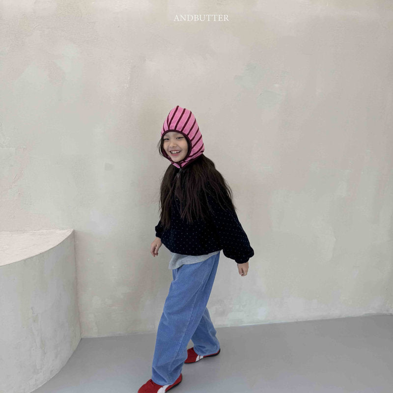 【予約】Love Ring Corduroy Pants  /  andbutter (S-JM)