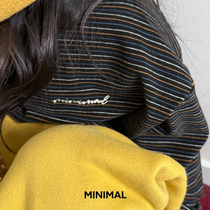 【予約】stripe box hood T  / minimal (S-JM)