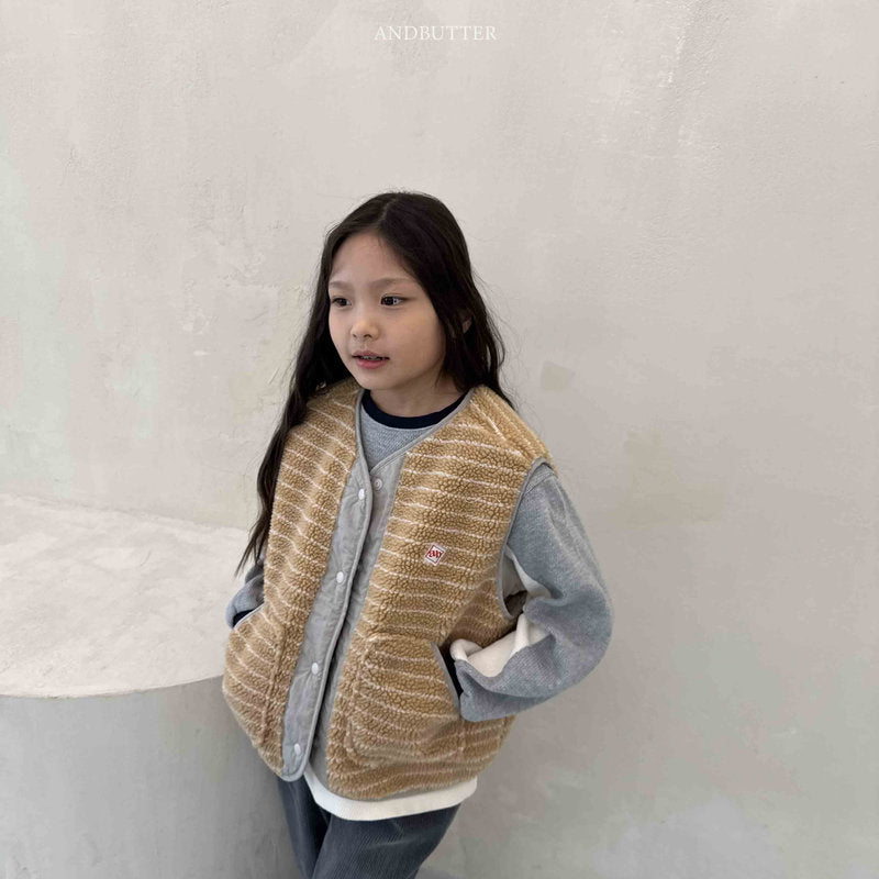 【予約】Reversible ST Dumble Vest  /  andbutter (S-JM)