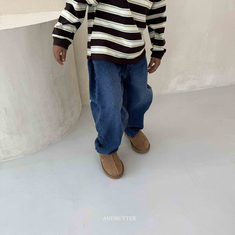 【予約】Modern Curved Denim  /  andbutter (S-JM)