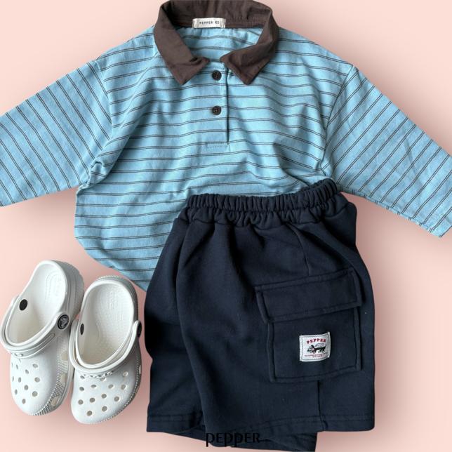 【予約】バミューダパンツ / pepper (XS-XL)버뮤다건빵