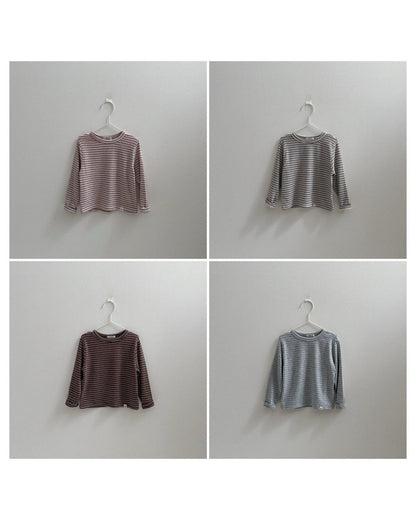 【予約】stripe latte T / digreen(S-XXL)