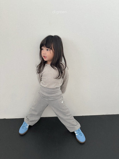 【予約】stripe latte T / digreen(S-XXL)