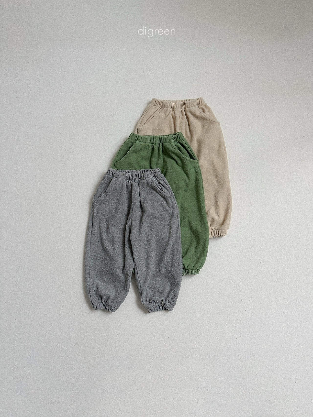 【予約】sand terry joggers pants / digreen(S-XXL)