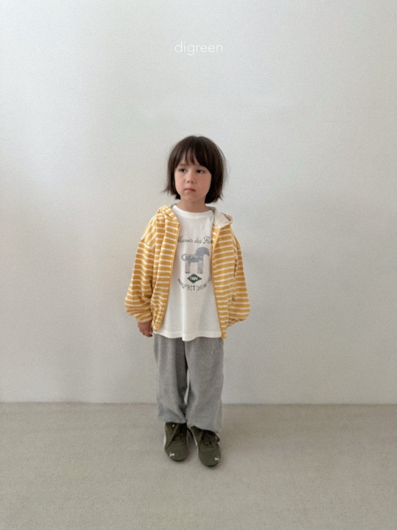 【予約】sand terry joggers pants / digreen(S-XXL)