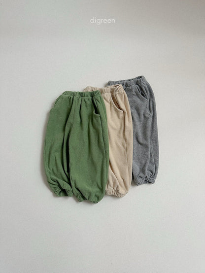 【予約】sand terry joggers pants / digreen(S-XXL)