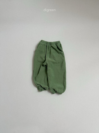 【予約】sand terry joggers pants / digreen(S-XXL)