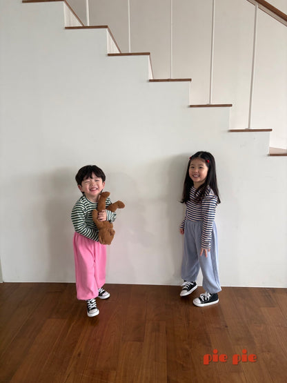 【予約】ボーダーTシャツ / pie (XS-XL)샐러리단가라