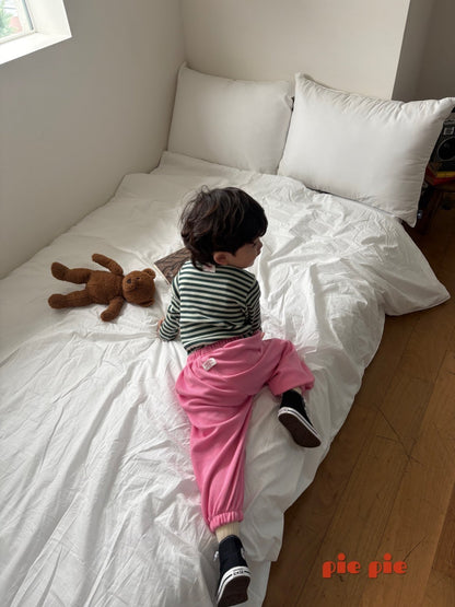 【予約】ボーダーTシャツ / pie (XS-XL)샐러리단가라