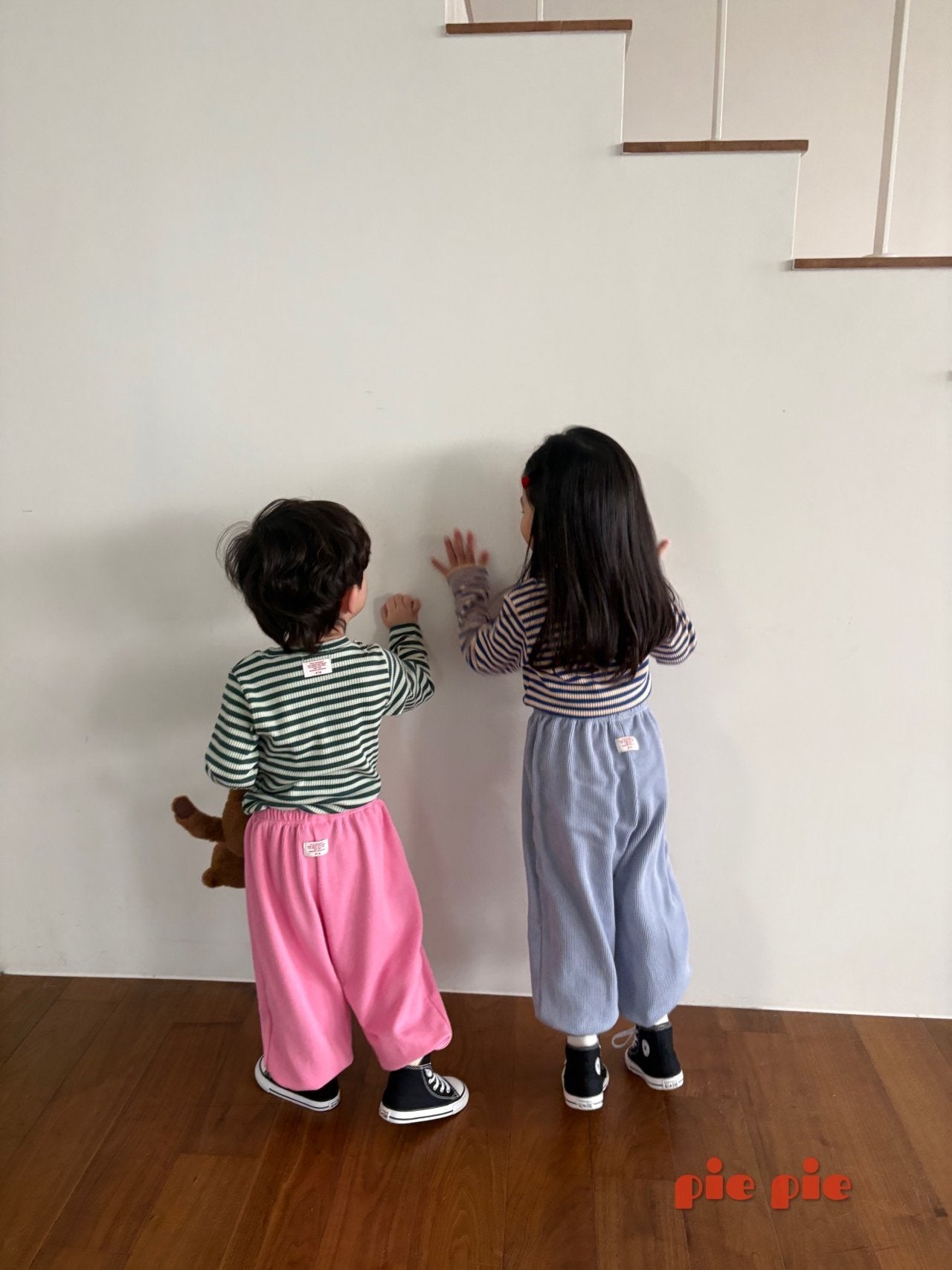 【予約】ボーダーTシャツ / pie (XS-XL)샐러리단가라