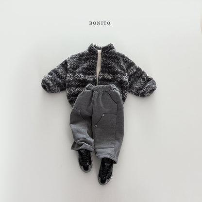 【予約】snow flake boa zip up /  bonito (12m-JM)