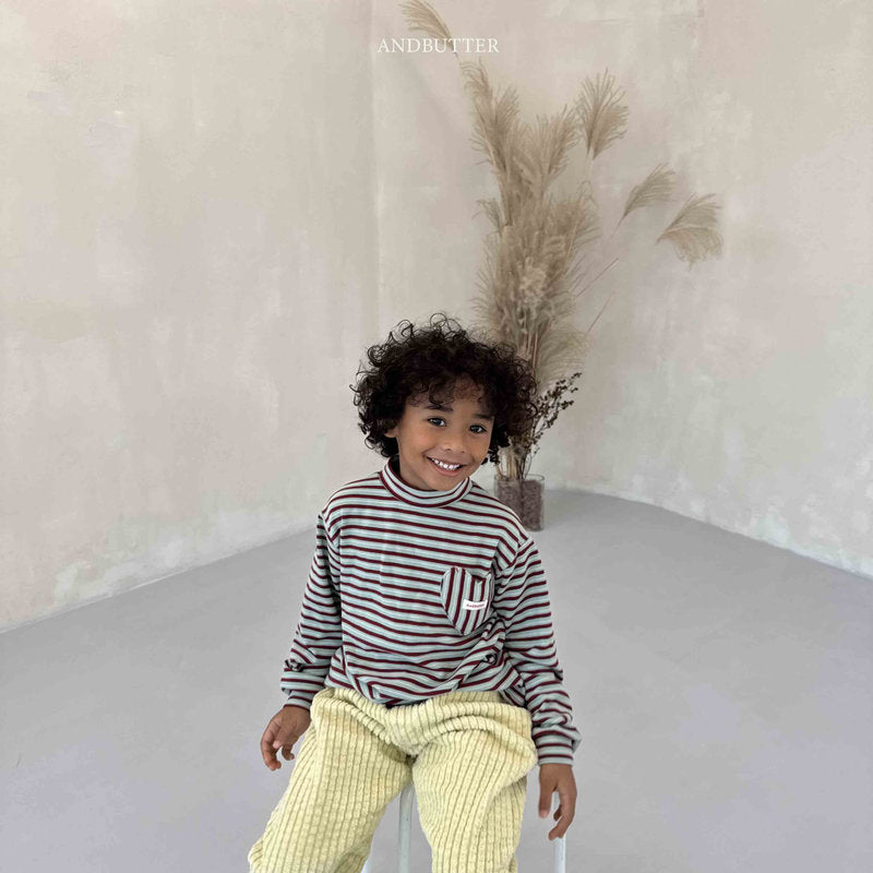 【予約】Puffy Corduroy Pants  /  andbutter (S-JM)