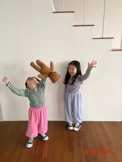 【予約】ボーダーTシャツ / pie (XS-XL)샐러리단가라