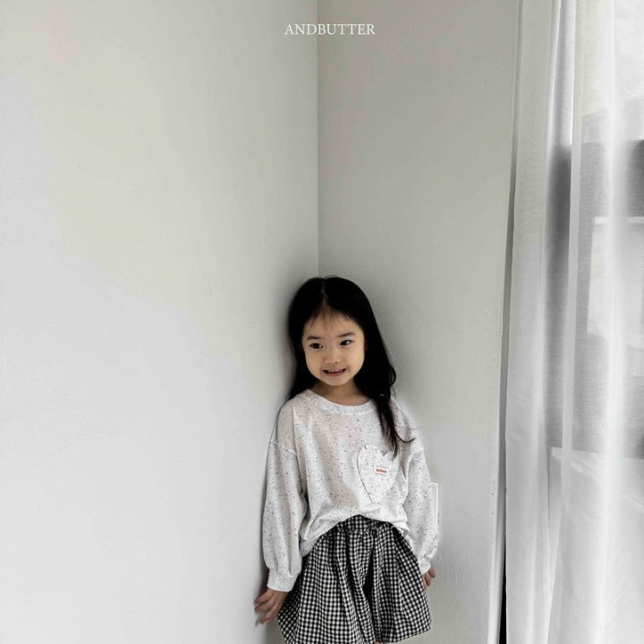 【予約】Heart pocket T / andbutter(S-JM)
