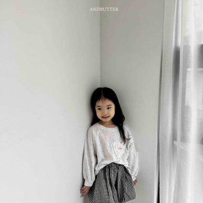 【予約】Heart pocket T / andbutter(S-JM)