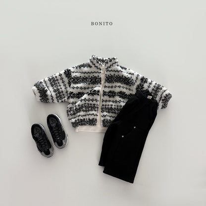 【予約】snow flake boa zip up /  bonito (12m-JM)