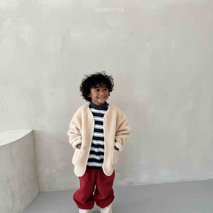 【予約】Stripe Patch Turtleneck  / andbutter (S-JM)