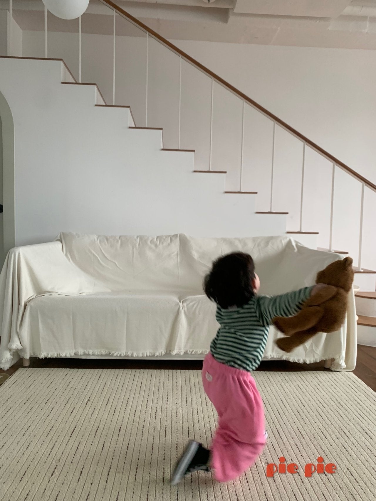 【予約】ボーダーTシャツ / pie (XS-XL)샐러리단가라