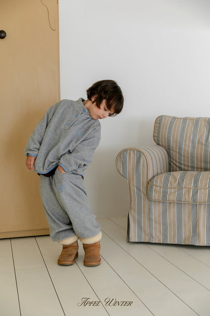 【予約】soft fleece anorak / apfel (S-JL) 달콤솜