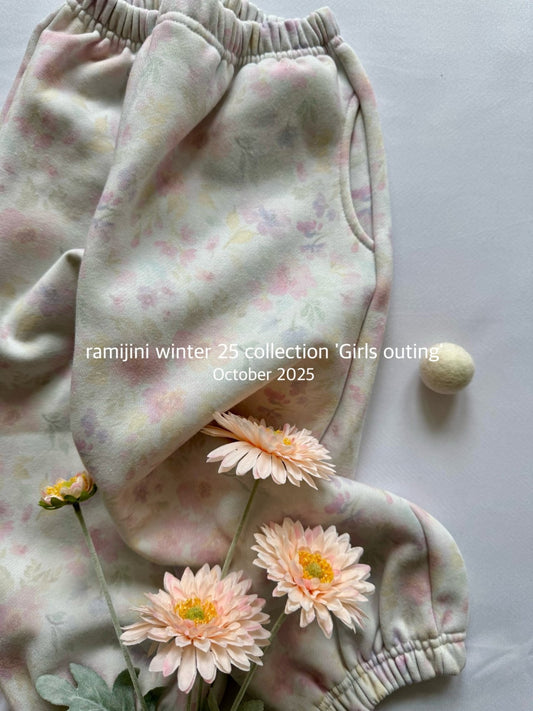 【予約】joy flower pants  / ramijini (S-JM)