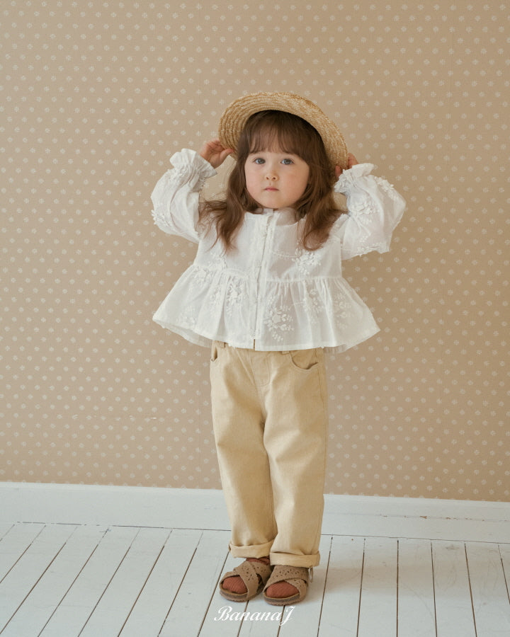 【予約】フラワーブラウス / bananaj (XS-JS)