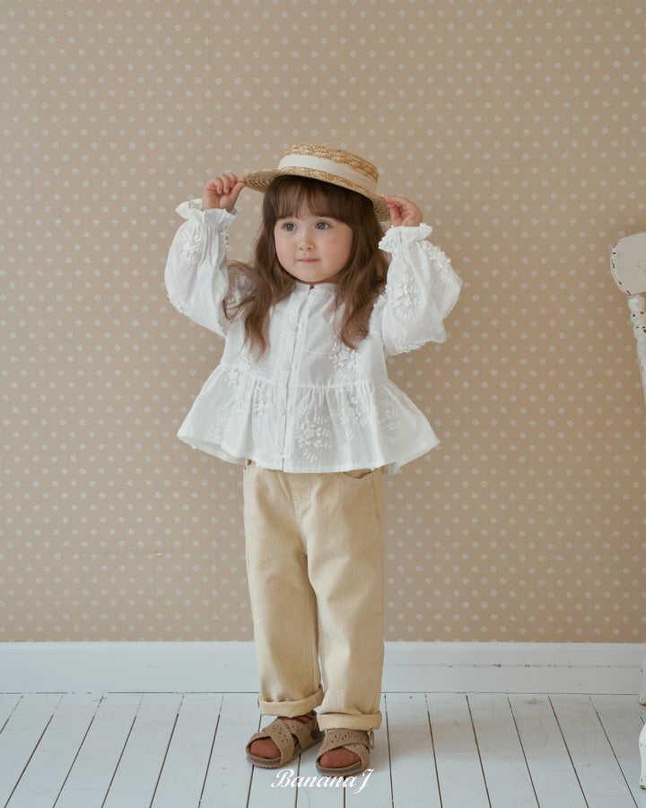 【予約】フラワーブラウス / bananaj (XS-JS)