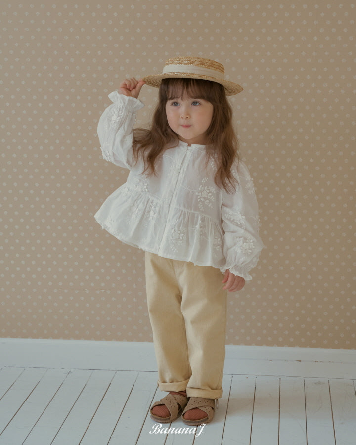 【予約】フラワーブラウス / bananaj (XS-JS)