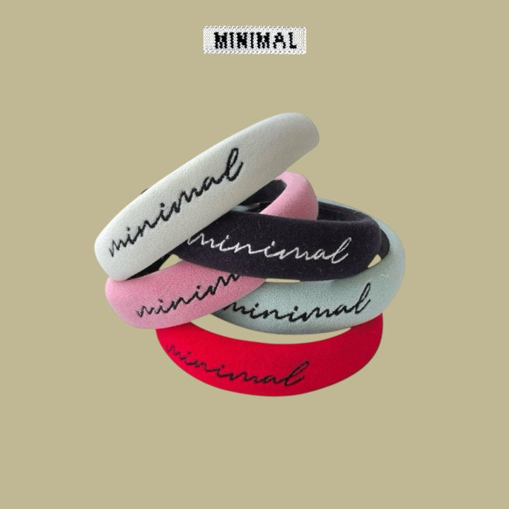 【予約】minimal embroidery hairband  / minimal