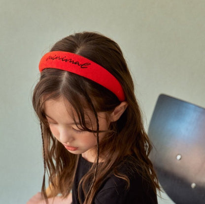 【予約】minimal embroidery hairband  / minimal