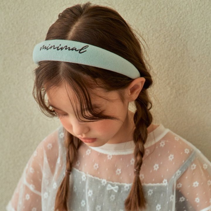 【予約】minimal embroidery hairband  / minimal