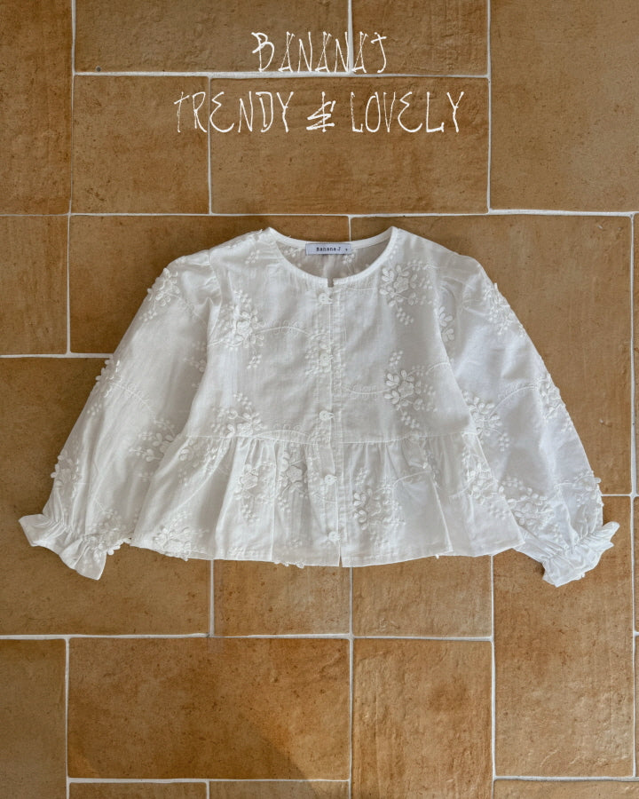 【予約】フラワーブラウス / bananaj (XS-JS)
