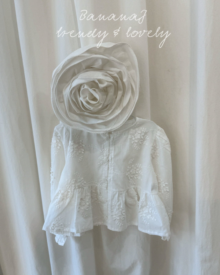 【予約】フラワーブラウス / bananaj (XS-JS)