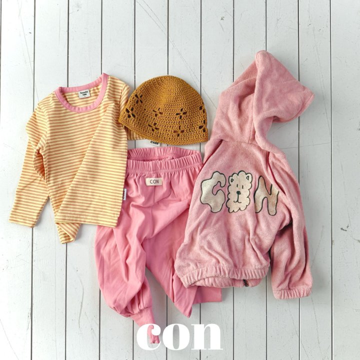 【予約】バイカラーストライプTシャツ / con. (XXS-M)쫀득 배색