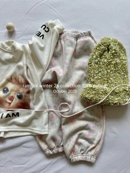 【予約】joy flower pants  / ramijini (S-JM)