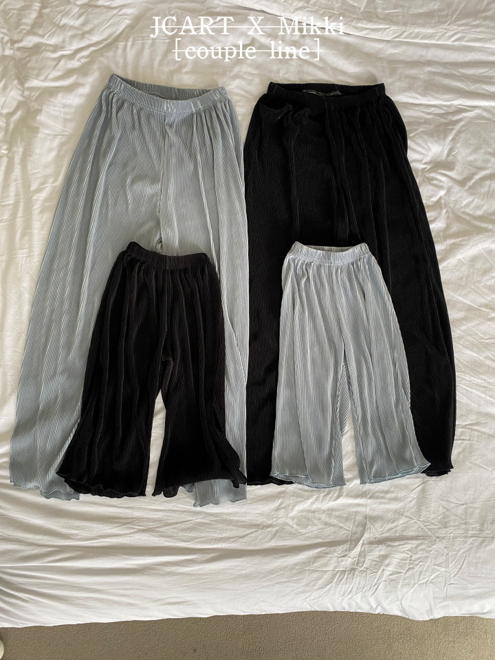【予約】プリーツストレートパンツ / mikki (S-4XL/Adult)플리츠일자팬츠