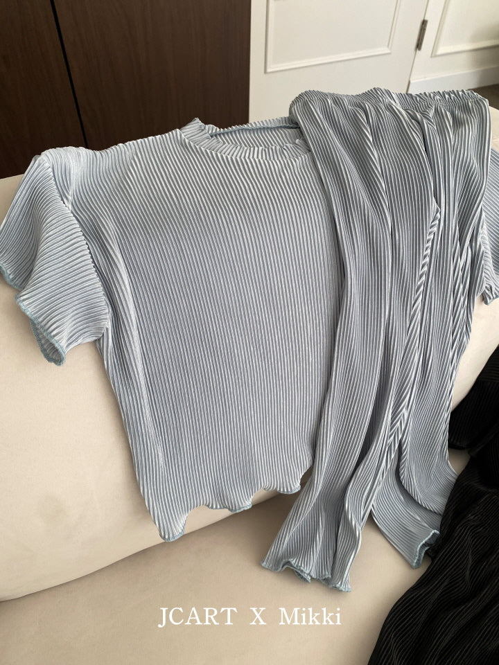 【予約】プリーツブーツカットパンツ / mikki (S-4XL/Adult)플리츠부츠컷팬츠