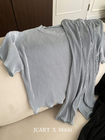 【予約】プリーツブーツカットパンツ / mikki (S-4XL/Adult)플리츠부츠컷팬츠