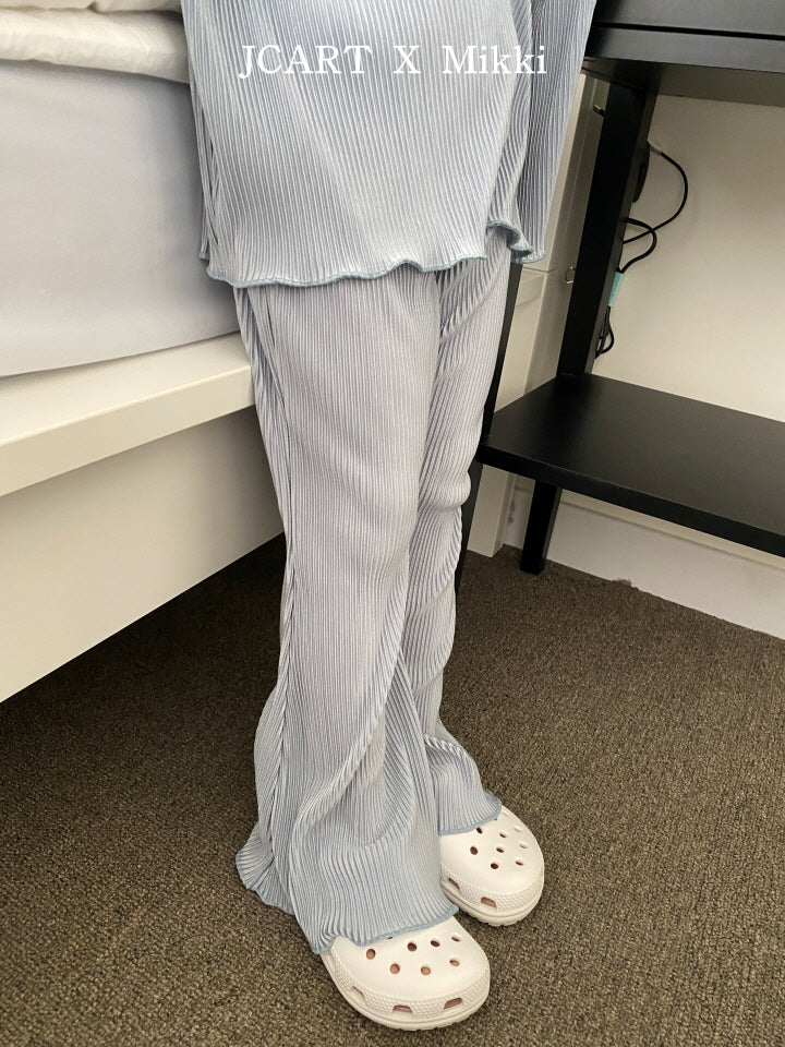 【予約】プリーツブーツカットパンツ / mikki (S-4XL/Adult)플리츠부츠컷팬츠