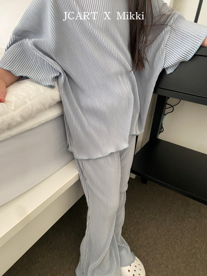 【予約】プリーツブーツカットパンツ / mikki (S-4XL/Adult)플리츠부츠컷팬츠