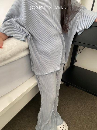 【予約】プリーツブーツカットパンツ / mikki (S-4XL/Adult)플리츠부츠컷팬츠