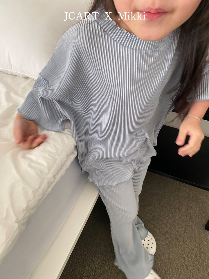 【予約】プリーツTシャツ / mikki (S-4XL/Adult)플리츠반팔티
