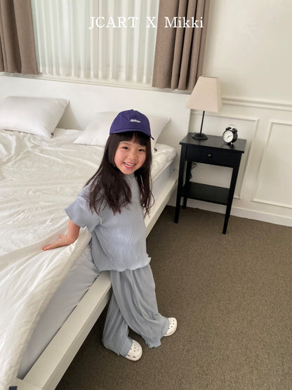 【予約】プリーツストレートパンツ / mikki (S-4XL/Adult)플리츠일자팬츠