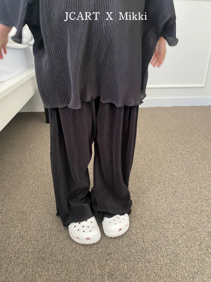 【予約】プリーツストレートパンツ / mikki (S-4XL/Adult)플리츠일자팬츠