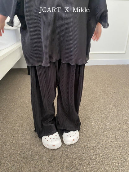 【予約】プリーツストレートパンツ / mikki (S-4XL/Adult)플리츠일자팬츠
