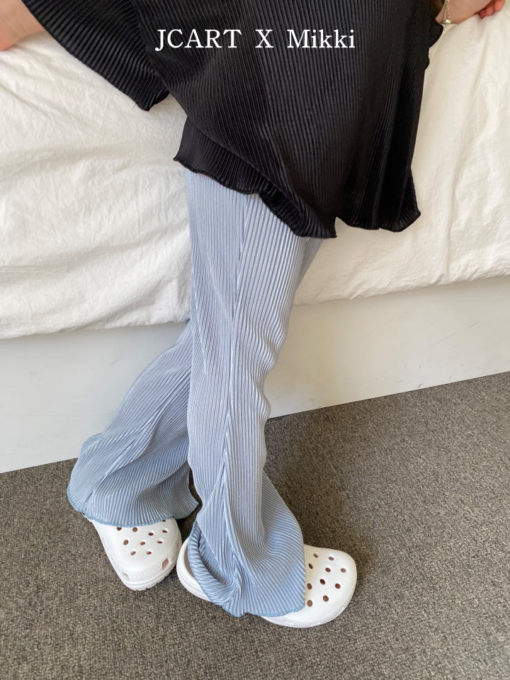 【予約】プリーツブーツカットパンツ / mikki (S-4XL/Adult)플리츠부츠컷팬츠