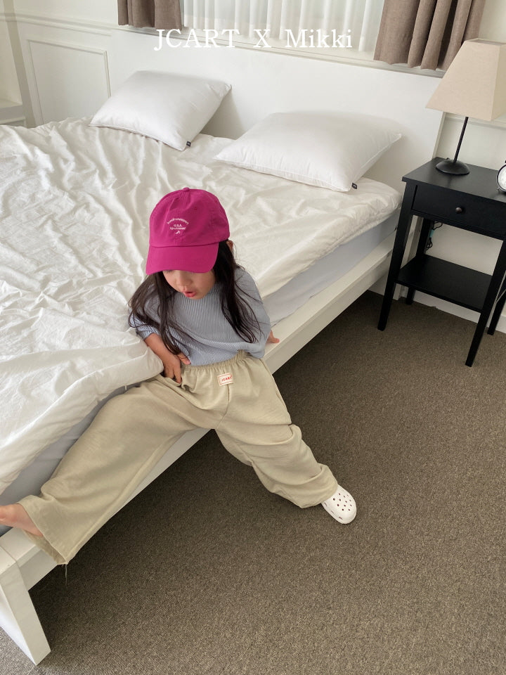【予約】リネン風パンツ / mikki (S-4XL)무릎안나오는린넨팬츠