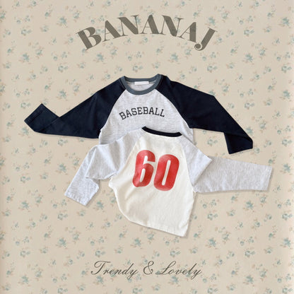 【予約】ベースボールTシャツ / bananaj (XS-JS)