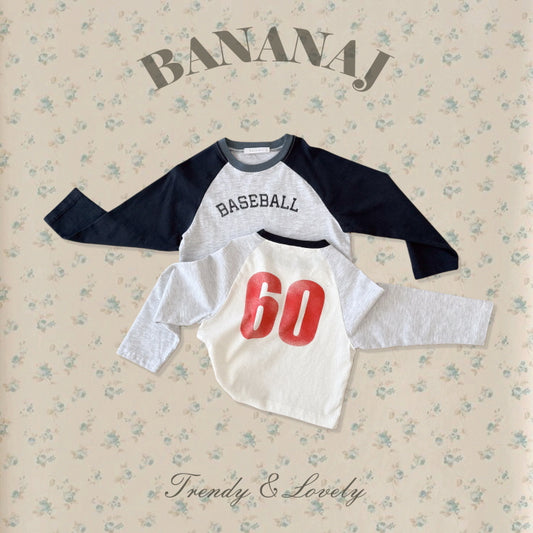 【予約】ベースボールTシャツ / bananaj (XS-JS)