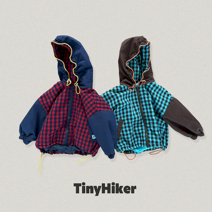 【予約】check hood jumper / tinyhiker (XS-XL)