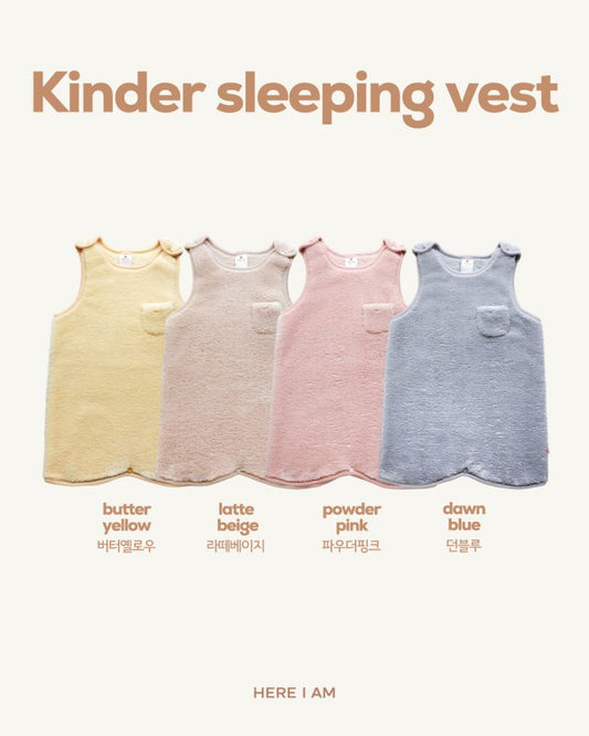 【予約】kinder sleeping vest  / here i am 13